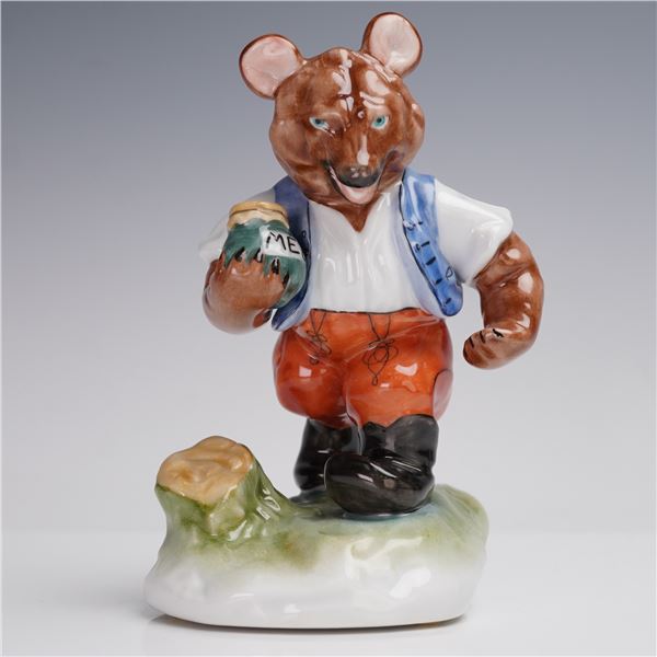 Herend by Vecsey Tamas Porcelain Figurine, Honey Bear