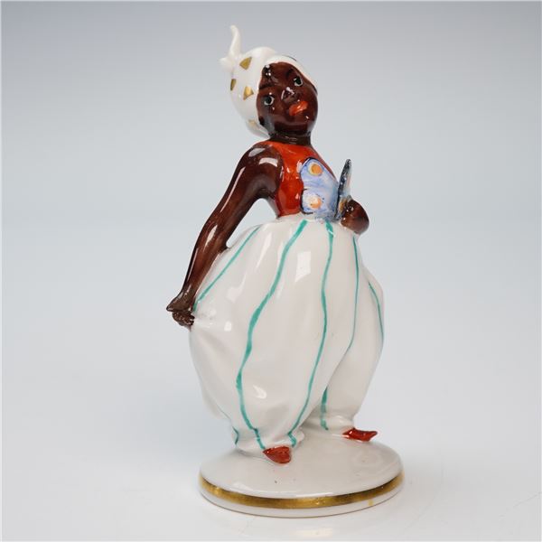 Augarten Wien Porcelain Art Deco Figurine of Young Moor