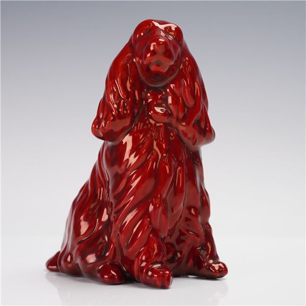 Zsolnay Eosin Porcelain Figurine, Cocker Spaniel