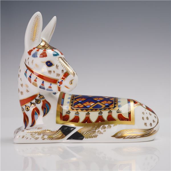 Royal Crown Derby Paperweight, Donkey