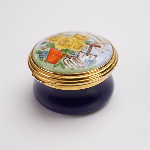 Eximious London Porcelain Treasure Box, Head Gardener