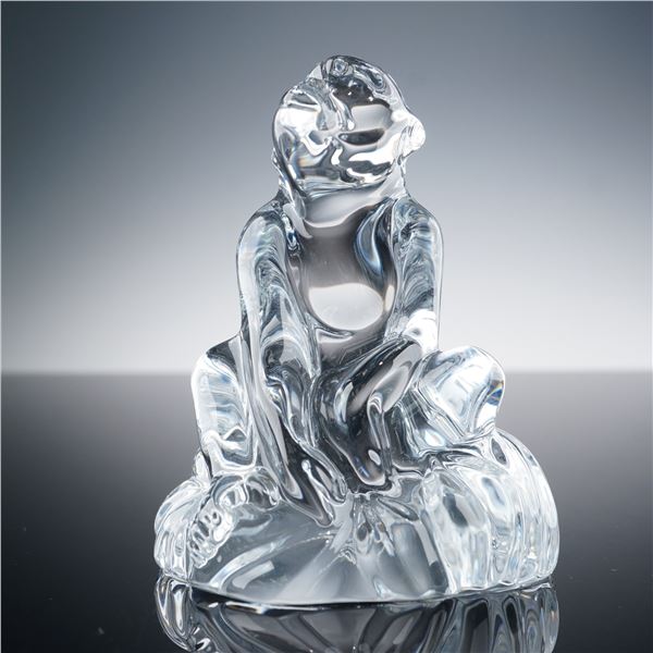 Baccarat Crystal Chinese Zodiac Animal Figurine, Monkey