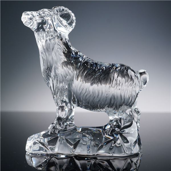 Baccarat Crystal Chinese Zodiac Animal Figurine, Ram