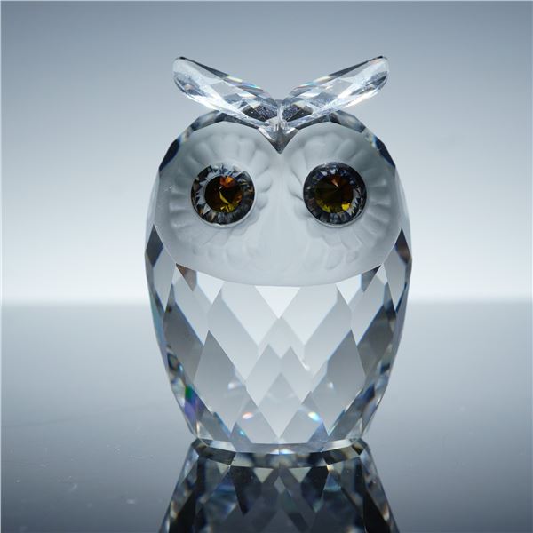 Swarovski Crystal Figurine, Owl Large 010022
