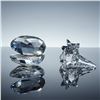 Image 2 : 2pc Swarovski Crystal Figurines, South Sea Shell & Large Shell with Pearl