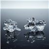 Image 3 : 2pc Swarovski Silver Crystal Figurine, Beagle Sitting and Beagle Playing