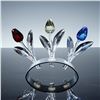 Image 1 : 4pc Swarovski Crystal Figurines, Tulips Trio and Display