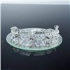 Image 2 : 5pc Swarovski Crystal Figurines, Miniature Train Set and Mirror Base 193014
