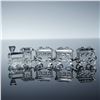 Image 5 : 5pc Swarovski Crystal Figurines, Miniature Train Set and Mirror Base 193014