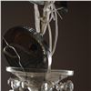 Image 9 : Crystal Prism 5-Light Chandelier with Medallion