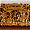 Image 2 : Authentic Chinese Giltwood Temple Panel with Festival Scene