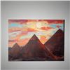 Image 1 : Igor Korotash, Acrylic on Canvas, Pyramids, Signed