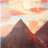 Image 3 : Igor Korotash, Acrylic on Canvas, Pyramids, Signed