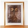 Image 2 : SICA, Metallic Collagraph, Whistling Thistle, Signed & Numbered