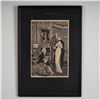 Image 1 : Wayne Hall, Original Ink Drawing on Paper, Disappearing Brides, Signed