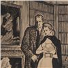 Image 2 : Wayne Hall, Original Ink Drawing on Paper, Disappearing Brides, Signed