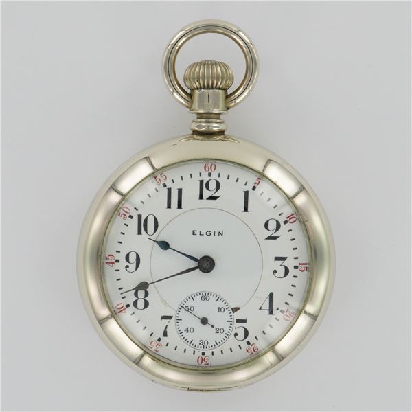 Elgin Nat'L Watch Co. 18S LS Dueber Silverine Pocket Watch