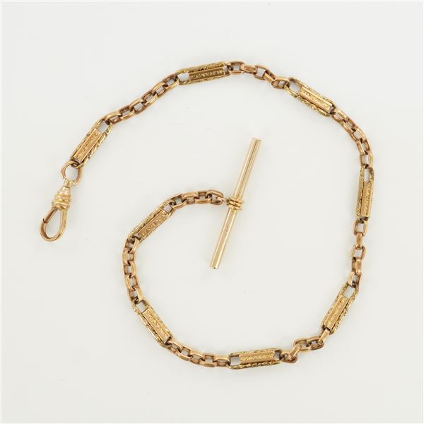 One Tenth 12K Gold Filled Pocket Watch Chain