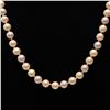 Image 2 : Simulated Hand Knotted Pearl Necklace