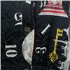Image 2 : Byblos Printed Italian Quilted Jacket: Architectural & Horological Motifs