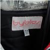 Image 4 : Byblos Printed Italian Quilted Jacket: Architectural & Horological Motifs