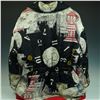 Image 5 : Byblos Printed Italian Quilted Jacket: Architectural & Horological Motifs