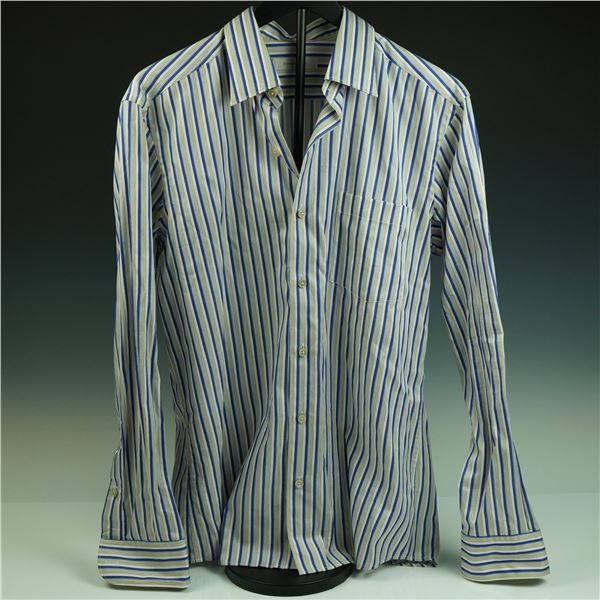 Ermenegildo Zegna Men's Striped Cotton Dress Shirt