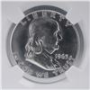 Image 2 : 1963 Franklin Silver Half Dollar NGC Graded MS 65