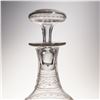 Image 4 : 5pc Etched Crystal Decanter with Stopper and Cordial Glass Set
