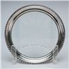 Image 1 : 2pc Webster & Frankln M. Whiting Sterling Silver and Glass Wine Coasters