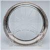 Image 4 : 2pc Webster & Frankln M. Whiting Sterling Silver and Glass Wine Coasters
