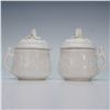 Image 2 : 9pc Mottahedeh Italian Pot de Creme Lidded Cups with Tray