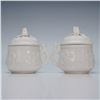 Image 3 : 9pc Mottahedeh Italian Pot de Creme Lidded Cups with Tray