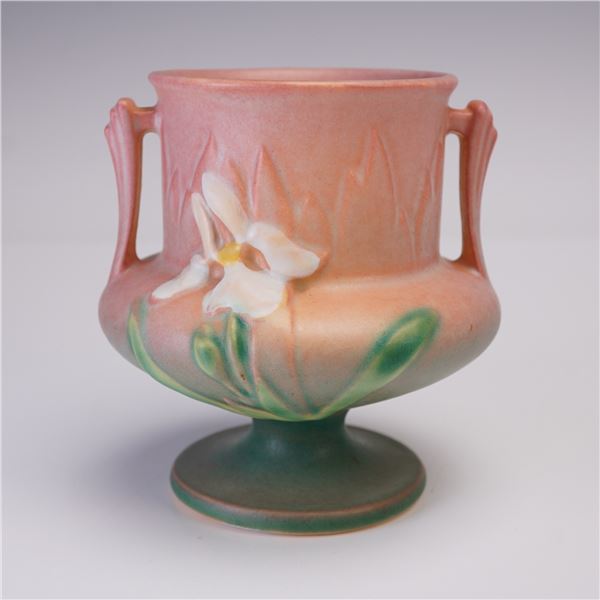 Roseville Pottery Iris Pink Vase 130-4