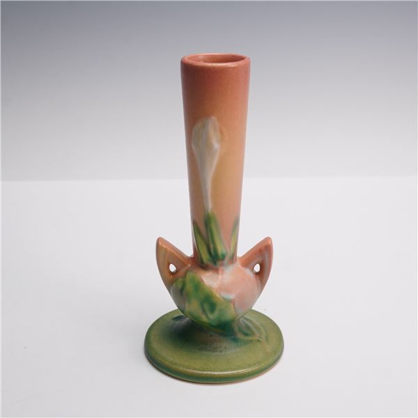 Roseville Pottery Thornapple Bud Vase, Pink