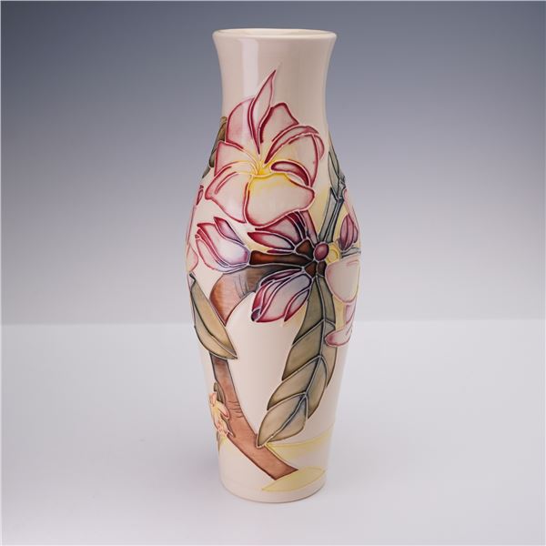 Moorcroft Pottery by Emma Bossons Vase, Frangipani
