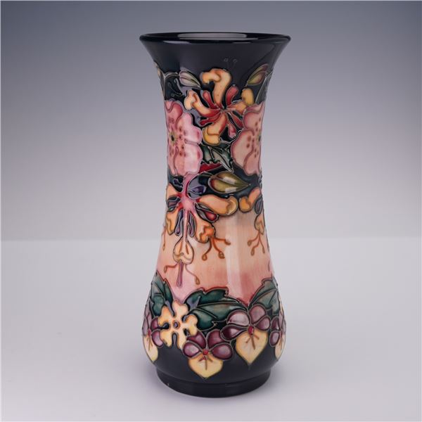 Moorcroft Pottery by Rachel Bishop Vase, Oberon Honeysuckle