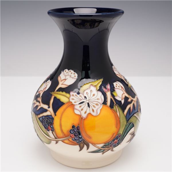 Moorcroft Pottery Vase Autumn Apricot by Nicola Slaney