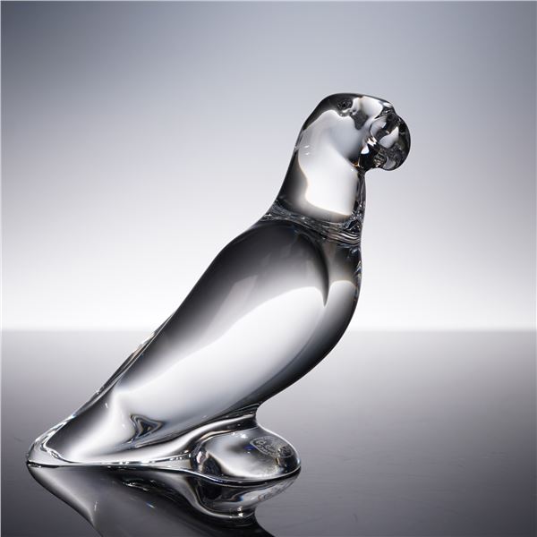 Baccarat Crystal Figurine, Parrot