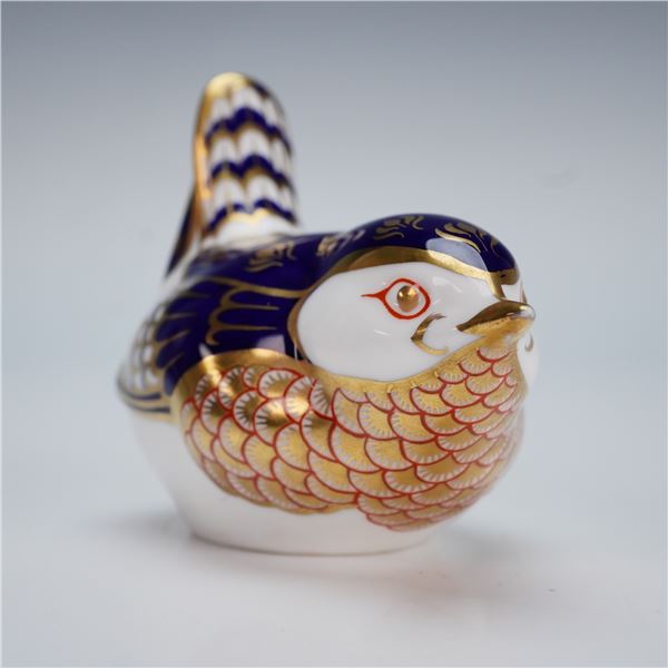 Royal Crown Derby Bone China Paperweight, Wren