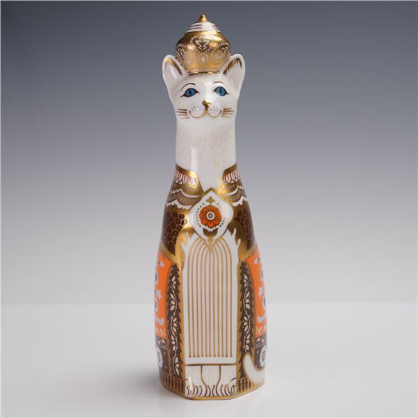 Royal Crown Derby Bone China Royal Cats Paperweight, Siamese