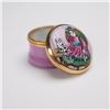 Image 4 : Halcyon Days Enamels Miniature Decorative Box, Victorian Girl Doll and Dog