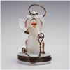Image 1 : La Gloriette Limoges Porcelain Treasure Box, Angel Dog Design