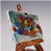 Image 4 : Rochard Limoges Porcelain Treasure Box, Fruit Still Life Canvas on Easel