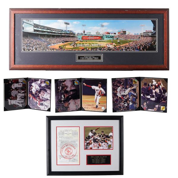 5pc Boston Red Sox 2004 World Series Memorabilia Collection
