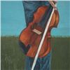 Image 3 : 2pc David Teichner, Two-Piece Figurative Oil on Canvas Diptych - Signed