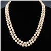 Image 3 : Simulated Hand Knotted Pearl Rope Length Necklace