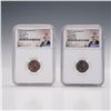 Image 1 : 2pc 2022-P & 2022-D Roosevelt Dime Early Release Coins NGC Graded MS 67 FT