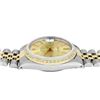 Image 5 : Rolex Mens 2 Tone Champagne Index Diamond Bezel Datejust Wristwatch With Rolex B
