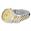 Image 8 : Rolex Mens 2 Tone Champagne Index Diamond Bezel Datejust Wristwatch With Rolex B